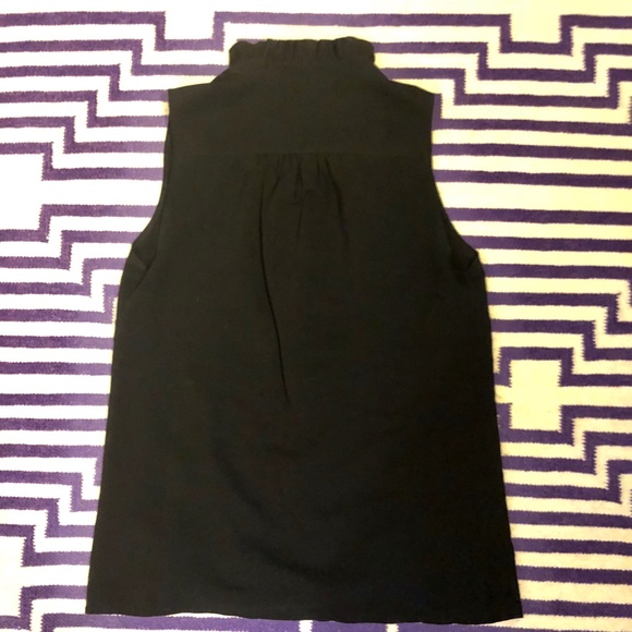 JCrew Black Ruffles Top - Picture 4 of 7